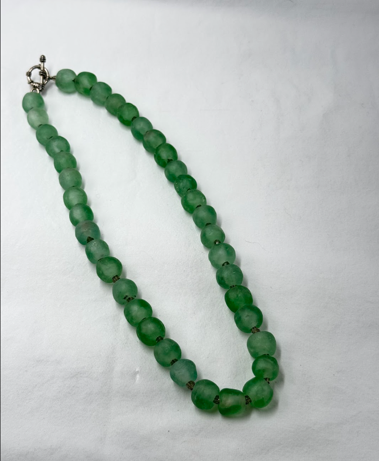 Handmade African Glass Bead Necklace