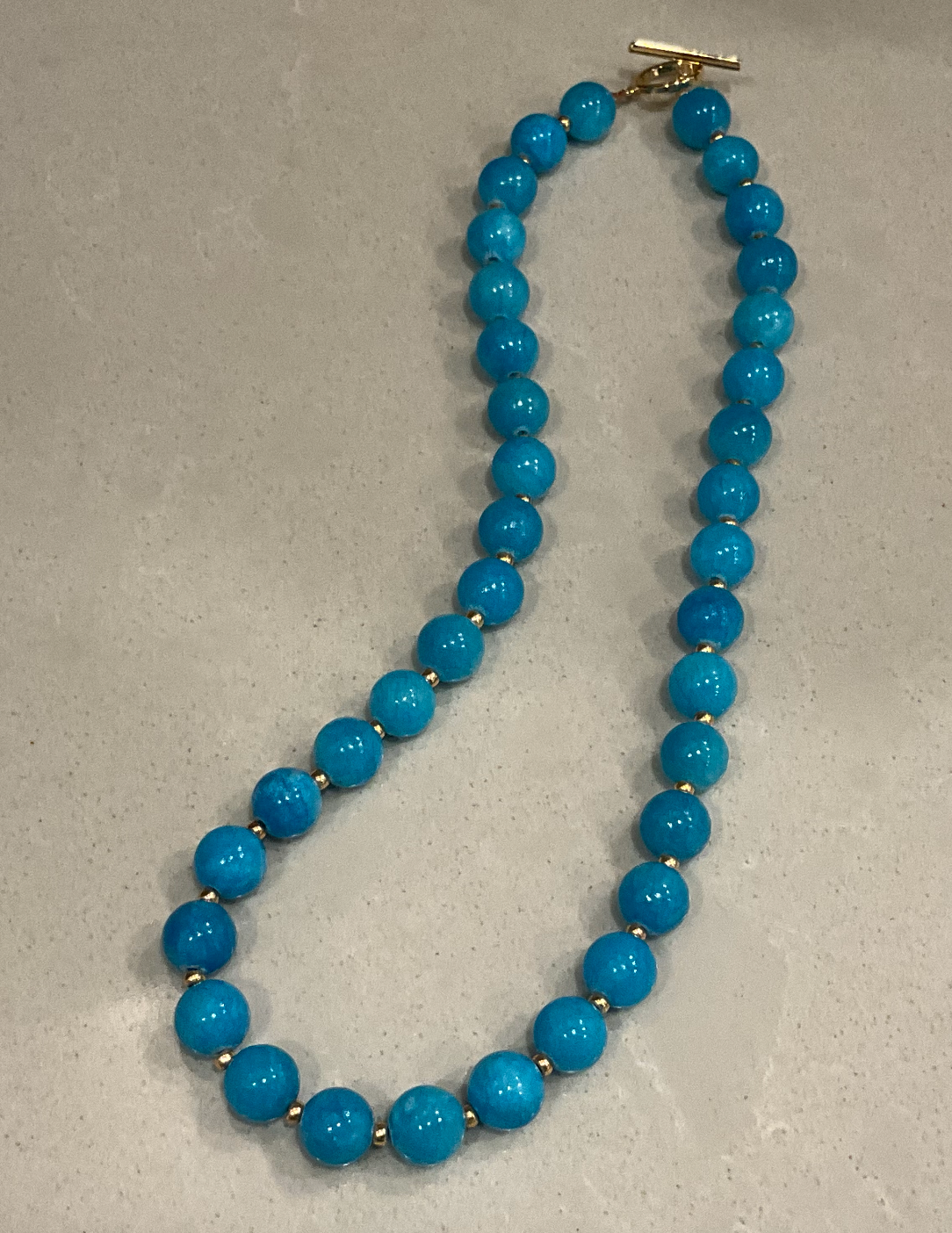 Lissa Necklace (Blue Jade)