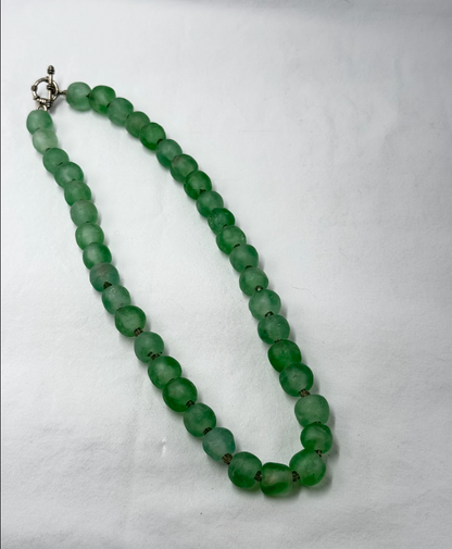 Handmade African Glass Bead Necklace