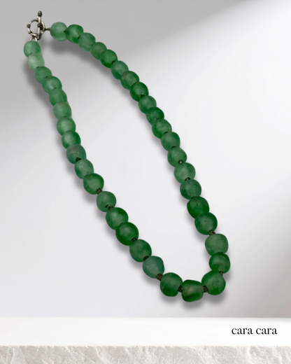 Handmade African Glass Bead Necklace