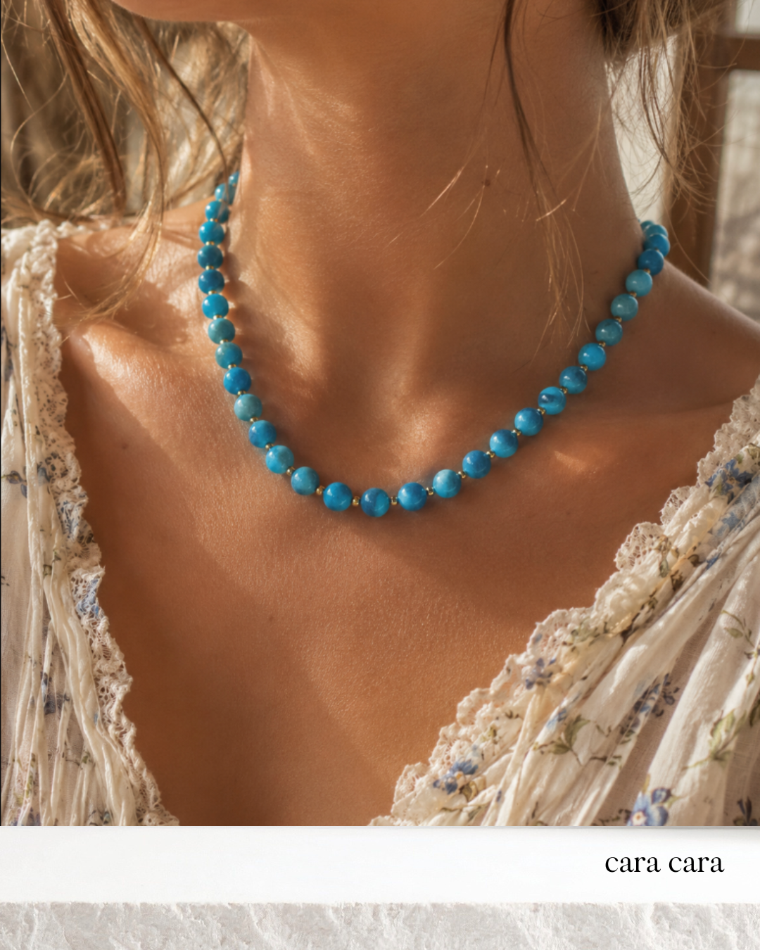 Lissa Necklace (Blue Jade)
