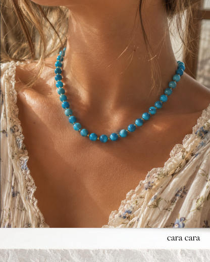 Lissa Necklace (Blue Jade)