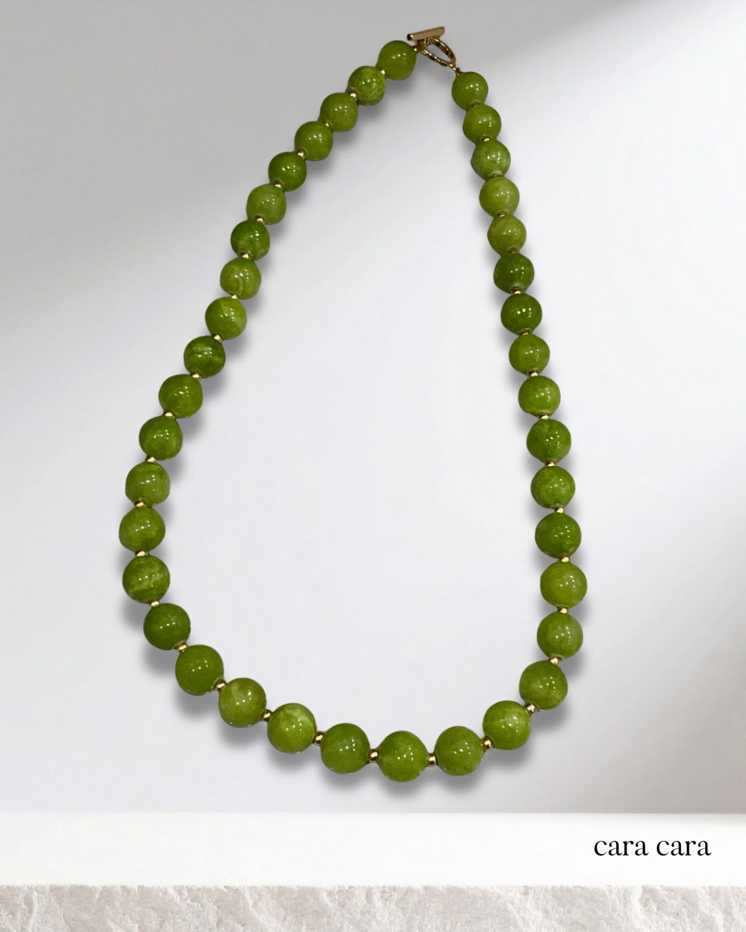 Lissa Necklace (Green Jade)