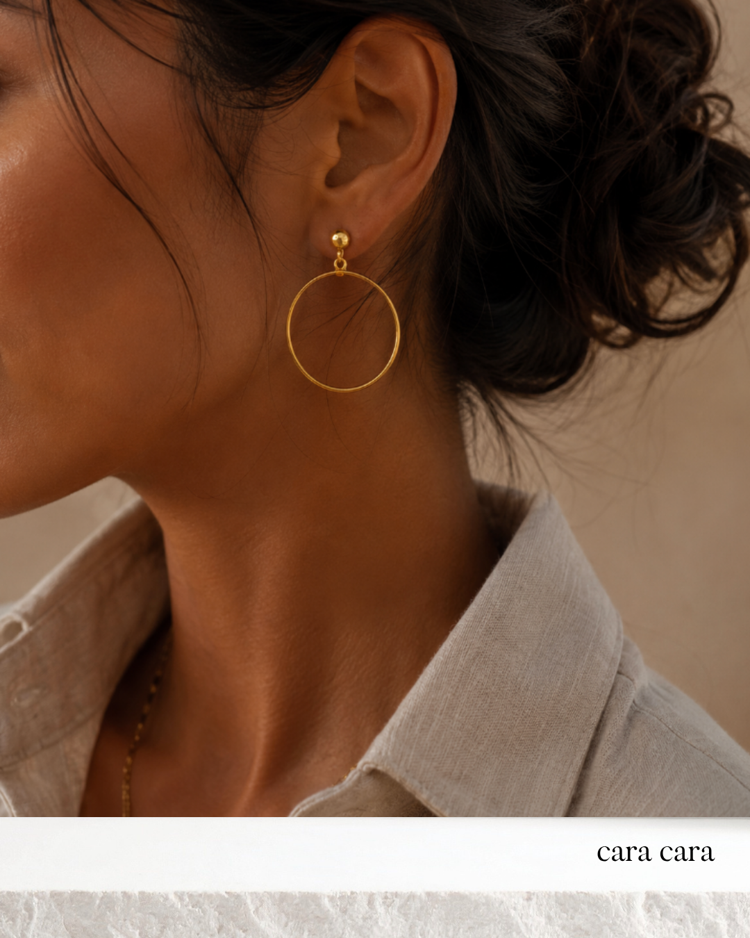 Large Gold Hoop Earrings