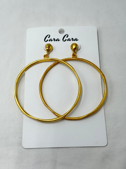 Large Gold Hoop Earrings
